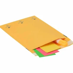 Sparco Size 1 Bubble Cushioned Mailers - Bubble - #1 - 7 1/2" Width x 12" Length - Self-sealing - Kraft - Kraft - 100 / Carton