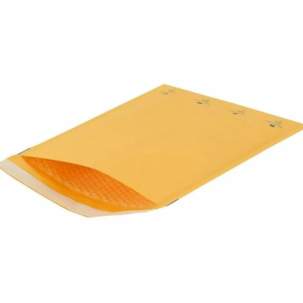 Sparco Size 5 Bubble Cushioned Mailers - Bubble - #5 - 10 1/2" Width x 16" Length - Self-sealing - Kraft - Kraft - 100 / Carton
