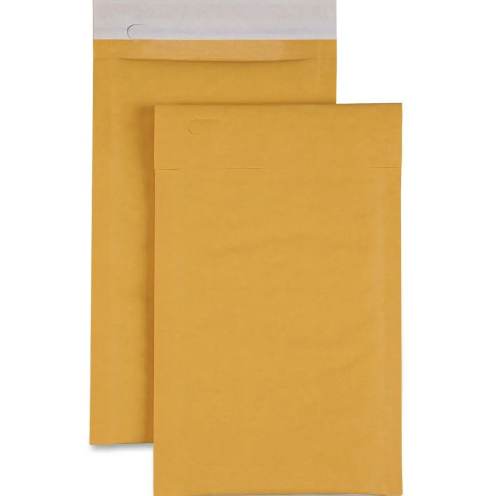 Sparco Size 0 Bubble Cushioned Mailers - Bubble - #0 - 6" Width x 10" Length - Self-sealing - Kraft - Kraft - 200 / Carton