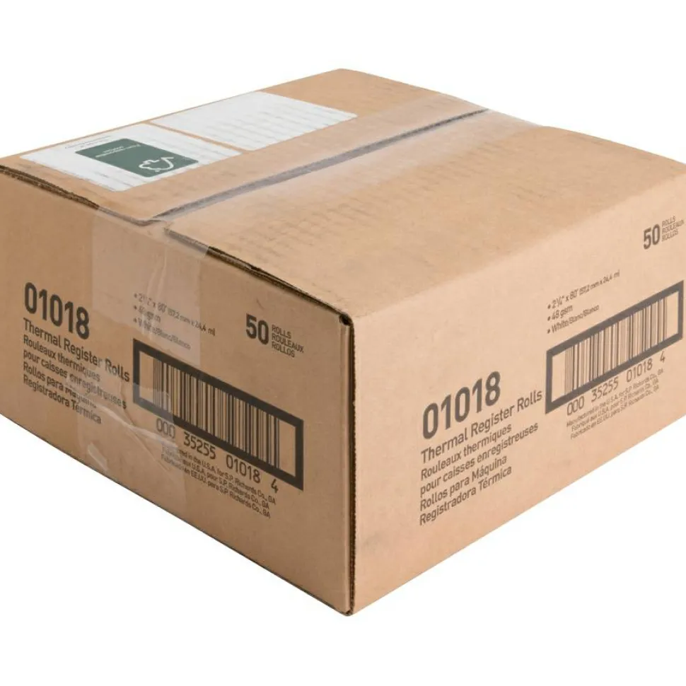 Sparco Thermal Paper, 2.25" x 80', White, Pack Of 50