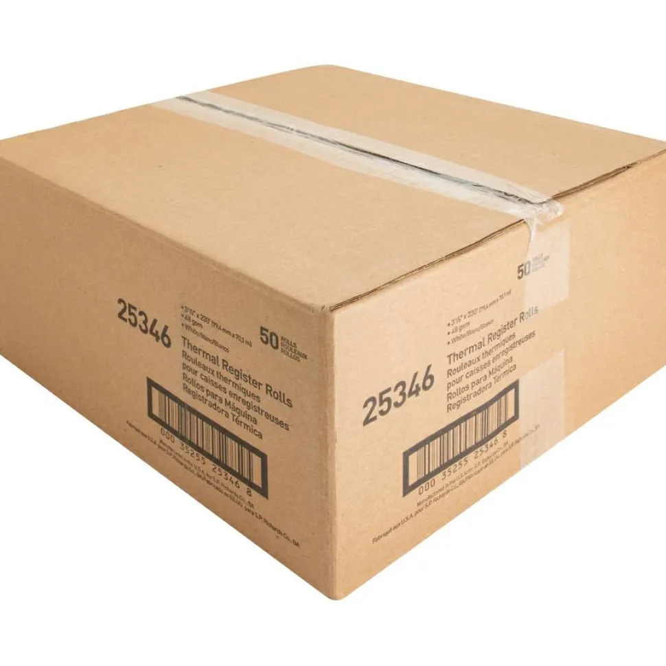 Sparco Thermal Paper, 3.13" x 230', White, Pack Of 50