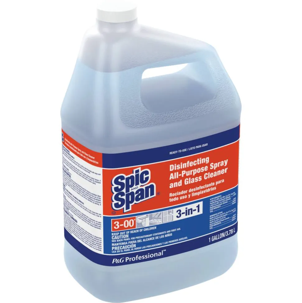 Spic And Span Disinfecting All-Purpose Spray & Glass Cleaner, 128 Oz Bottle, Case Of 3