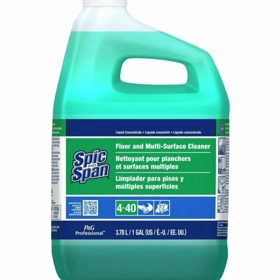Spic And Span Floor Cleaner, 128 Oz Bottle, Case Of 3