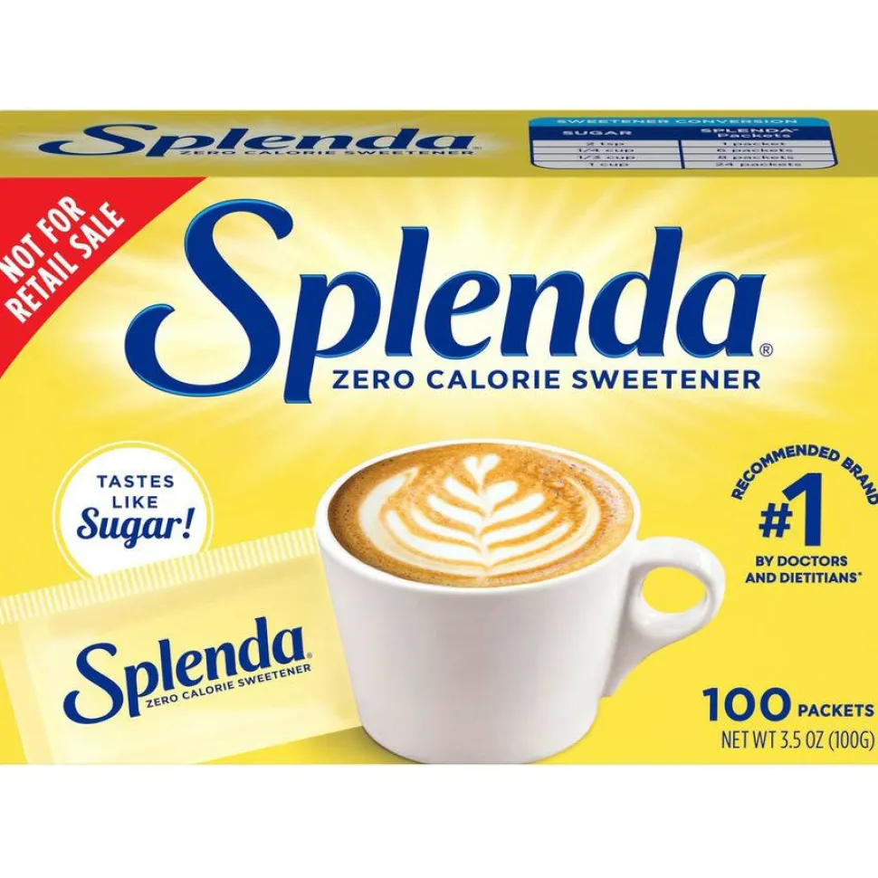 Splenda No Calorie Sweetener Packets - Packet - 0 lb (0 oz) - Artificial Sweetener - 1200/Carton
