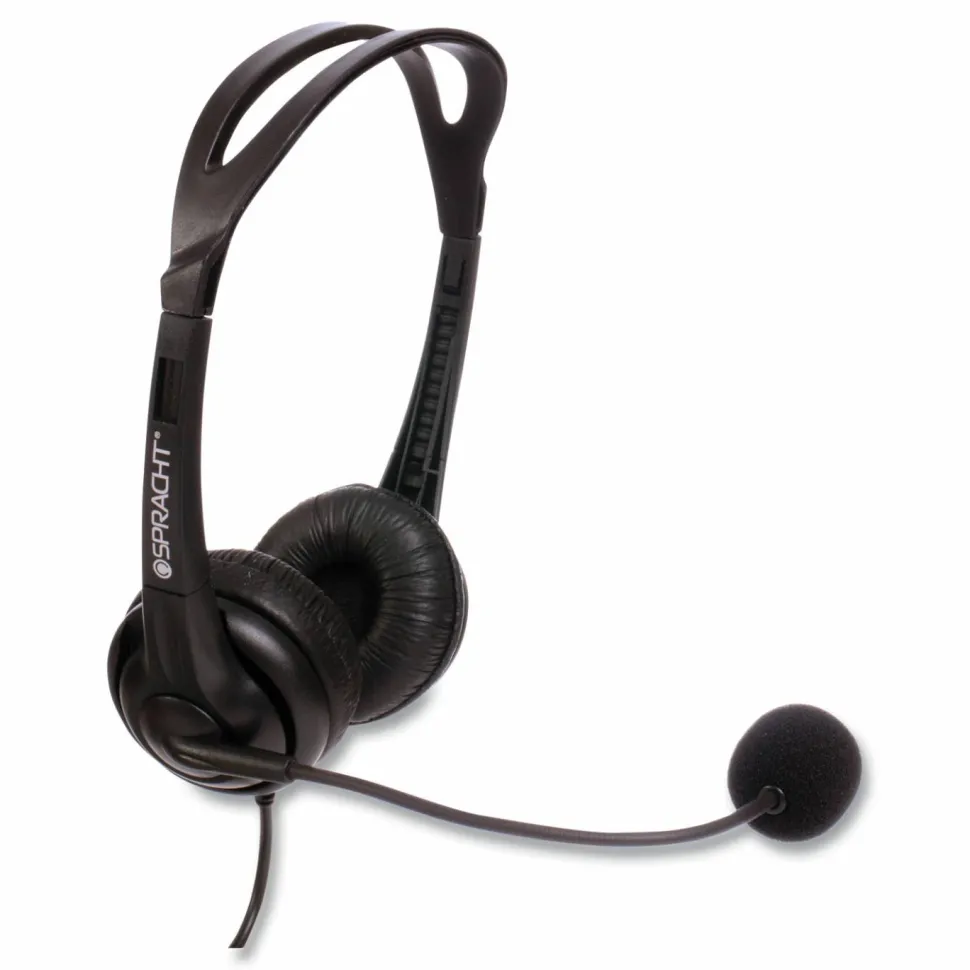 Spracht ZuM ZuM350B Binaural Over The Head Headset, Black