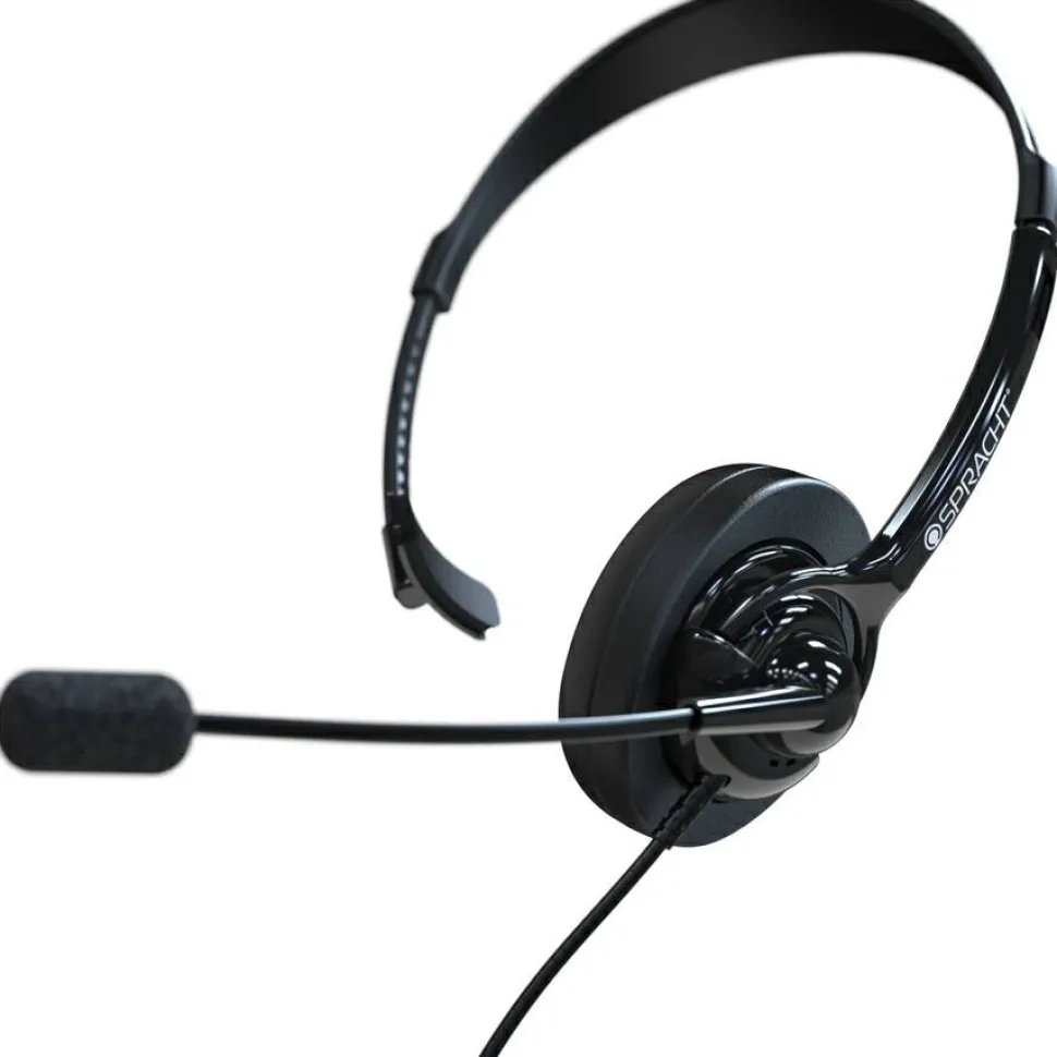 Spracht ZuM ZuM350M Monaural Over The Head Headset, Black
