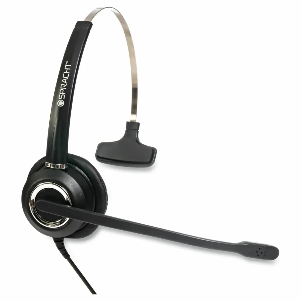 Spracht ZuM ZuMRJ9M Monaural Over The Head Headset, Black