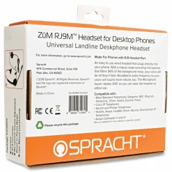 Spracht ZuM ZuMRJ9M Monaural Over The Head Headset, Black
