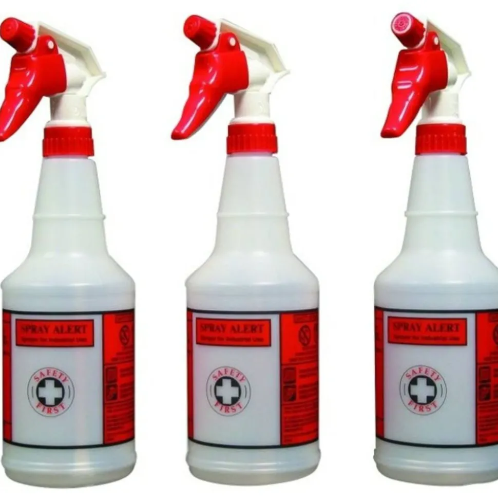Spray Alert 32oz Spray Alert System - Leak Proof - Natural, Red, Black