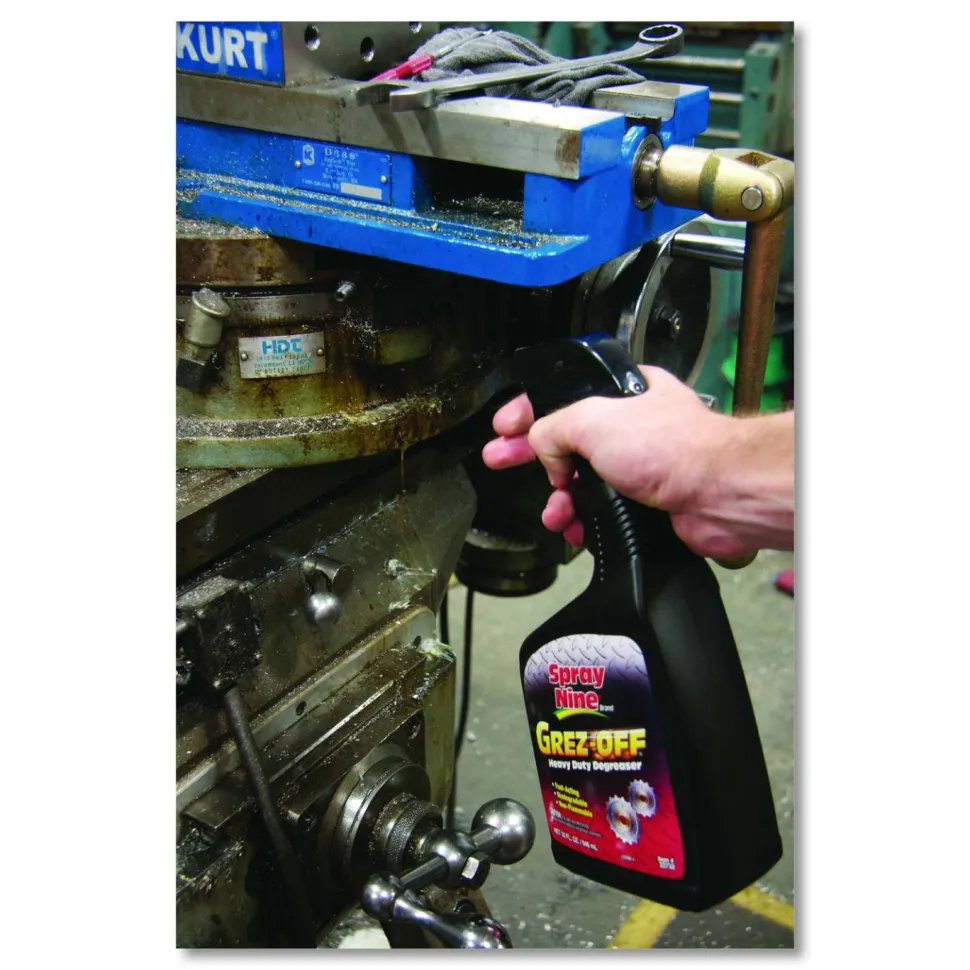 Spray Nine Grez-off Heavy-Duty Degreaser, 32oz Spray Bottle, 12/Carton