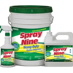 Spray Nine Heavy-Duty Cleaner/Degreaser w/Disinfectant - Spray - 22 fl oz (0.7 quart) - Bottle - 12 / Carton - Clear