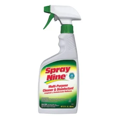 Spray Nine Heavy-Duty Cleaner/Degreaser w/Disinfectant - Spray - 22 fl oz (0.7 quart) - Bottle - 12 / Carton - Clear