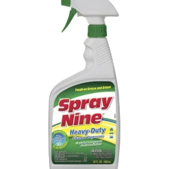Spray Nine Heavy-Duty Cleaner/Degreaser w/Disinfectant - Spray - 22 fl oz (0.7 quart) - Bottle - 12 / Carton - Clear