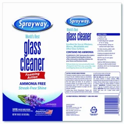 Sprayway Glass Cleaner, 19 oz Aerosol Spray, 6/Carton