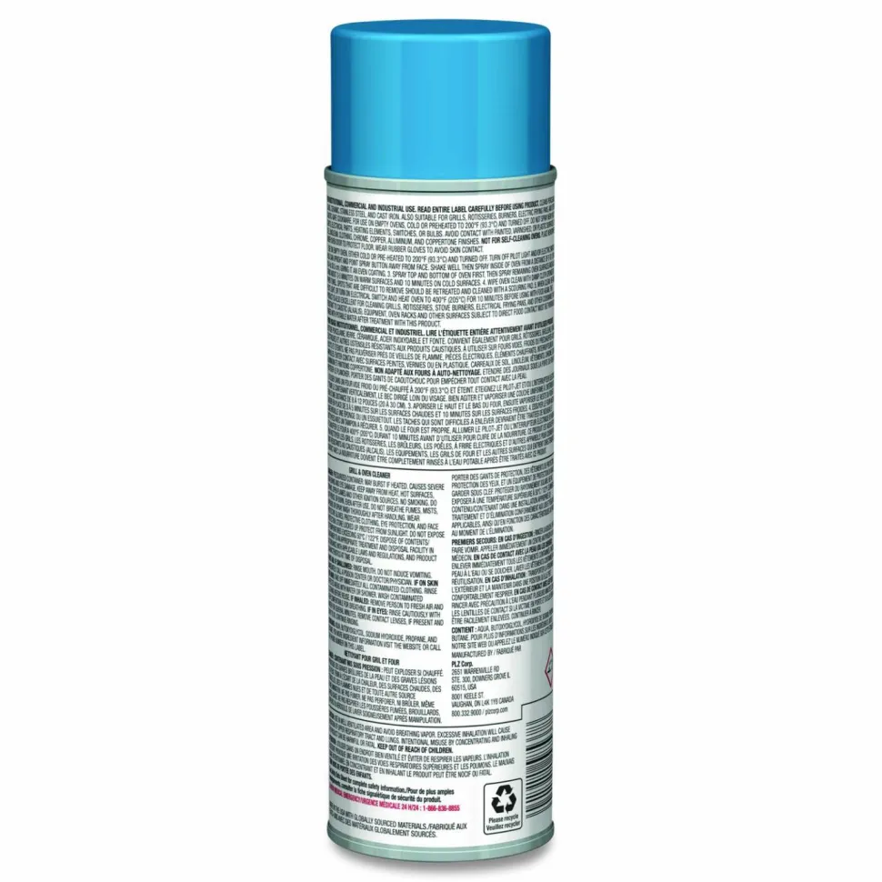 Sprayway PRO LINE Grill and Oven Cleaner, 18 oz Aerosol Spray, 12/Carton