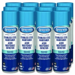 Sprayway PRO LINE Stainless Steel Maintainer, 16 oz Aerosol Spray, 12/Carton