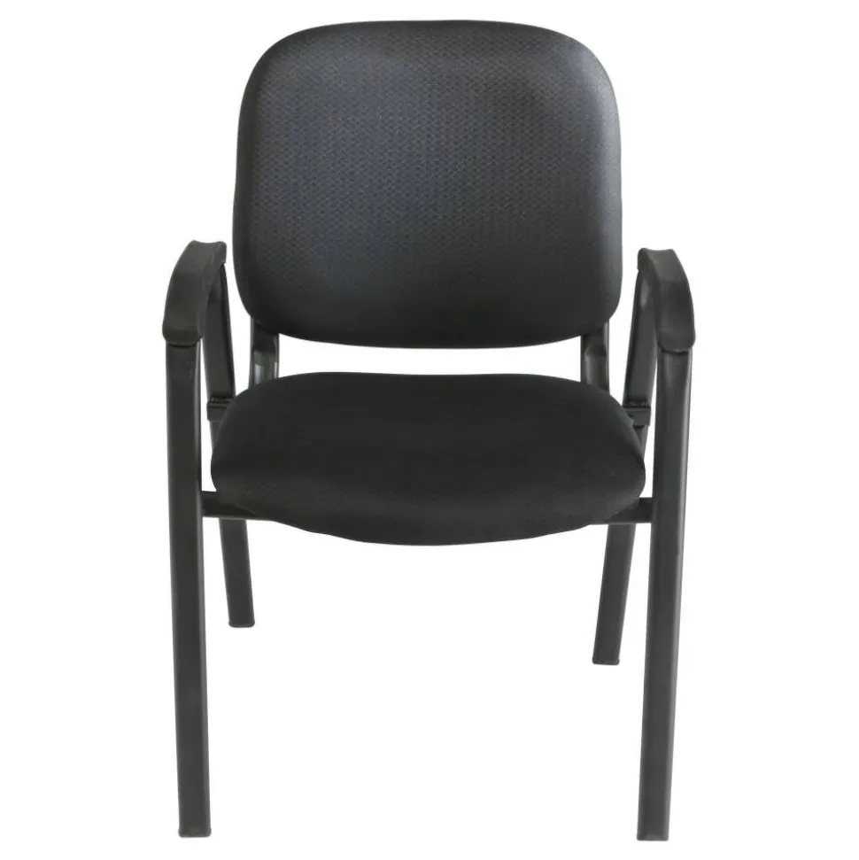 Stacking Guest Office Chair, Black