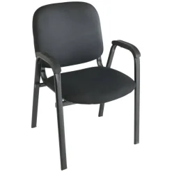 Stacking Guest Office Chair, Black