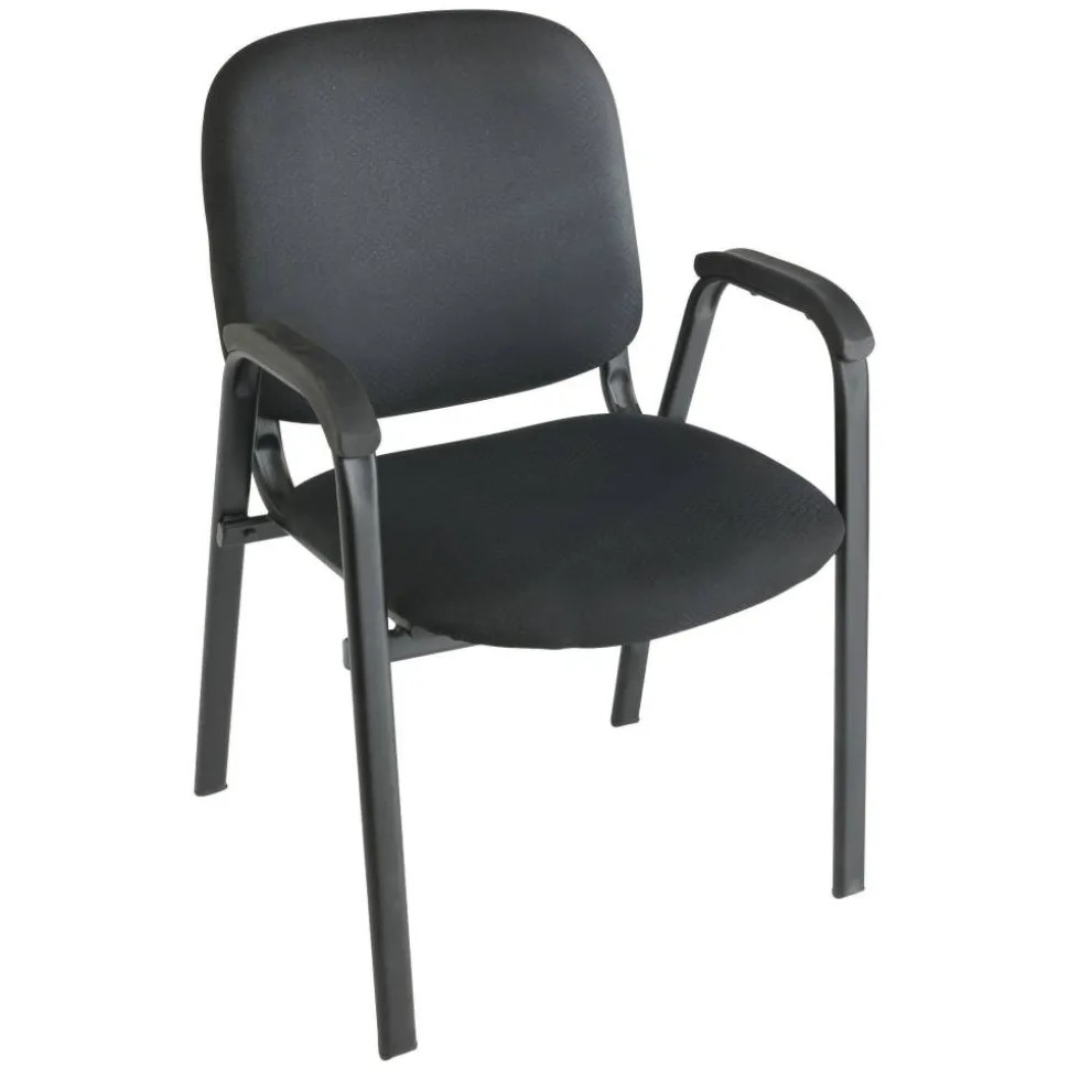 Stacking Guest Office Chair, Black