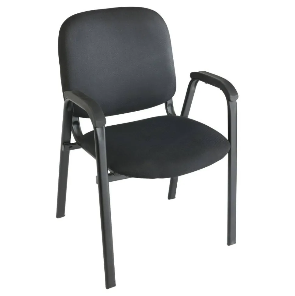 Stacking Guest Office Chair, Black