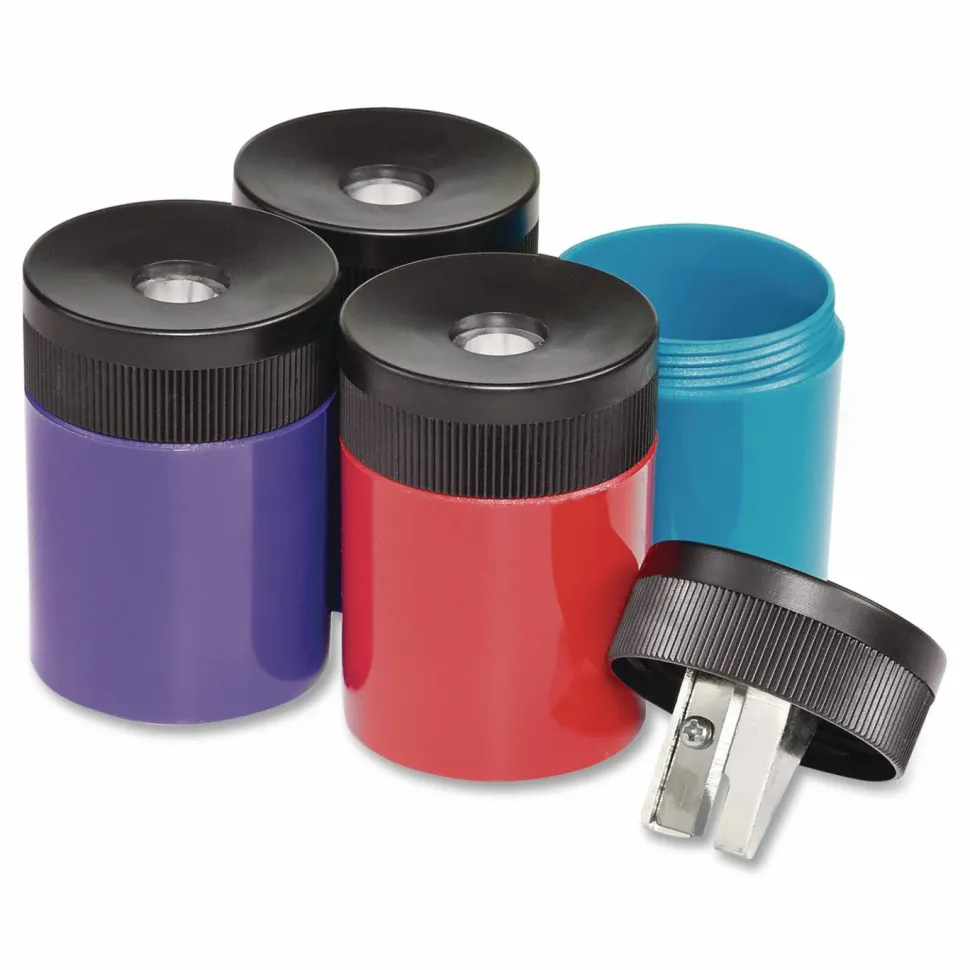 Staedtler Single Hole Handheld Cylinder Pencil Sharpener, Assorted Colors