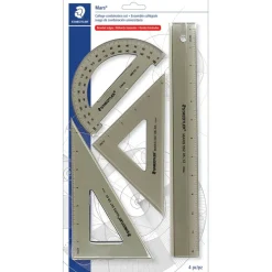 Staedtler Mars College Combination Set With Ruler, Protractor, Triangles