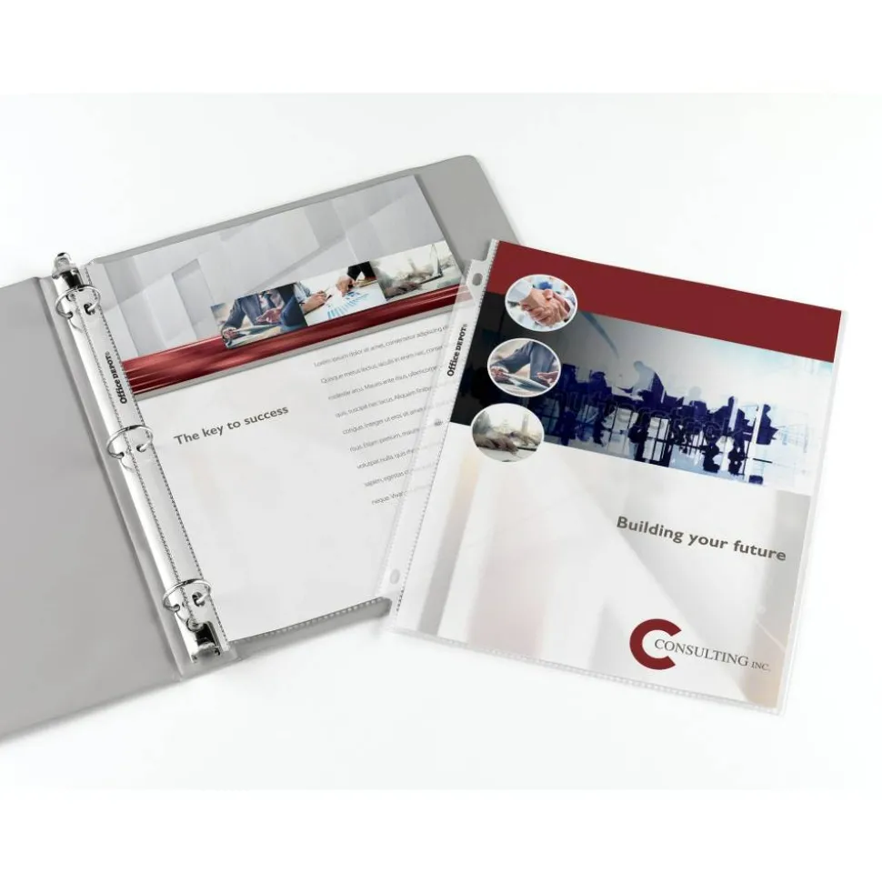 Standard Weight Sheet Protectors, 8-1/2" x 11", Clear, Pack Of 200