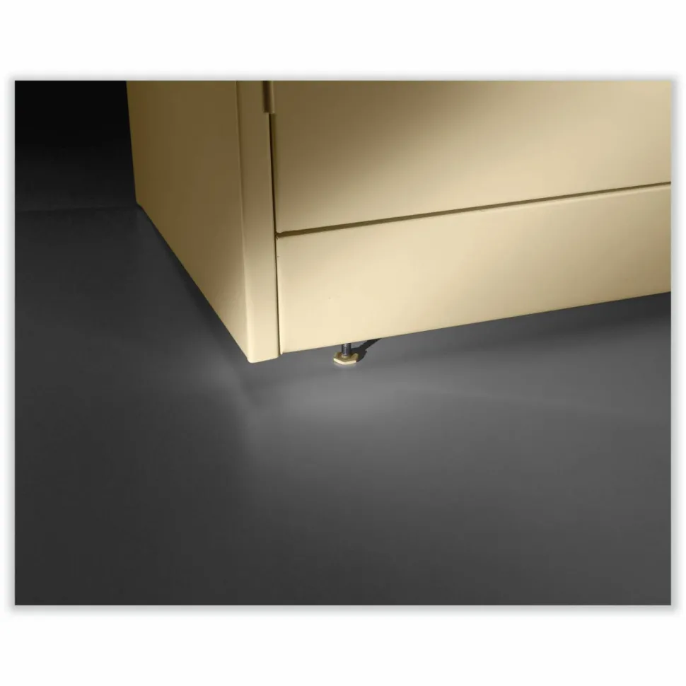 Standard Storage Cabinet, 4 Adjustable Shelves, 18"W x 72"D, Putty