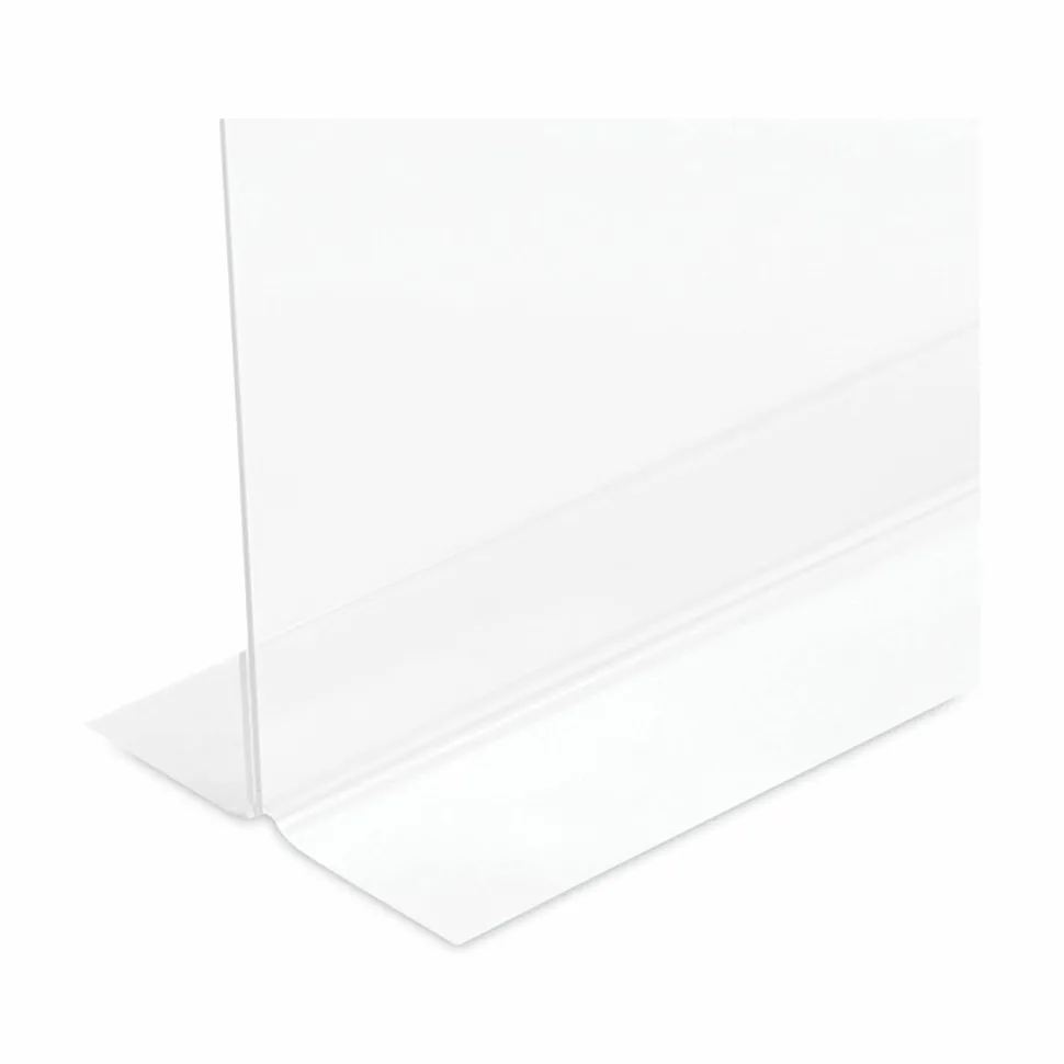 Stand-Up Sign Holder, Vertical, 11"H x 8-1/2"W, Clear