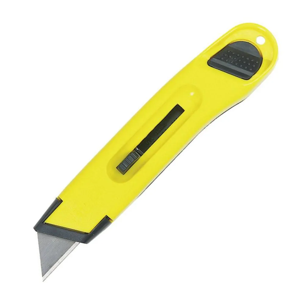 Stanley Bostich Plastic Retractable Utility Knife, 6" Blade , Yellow