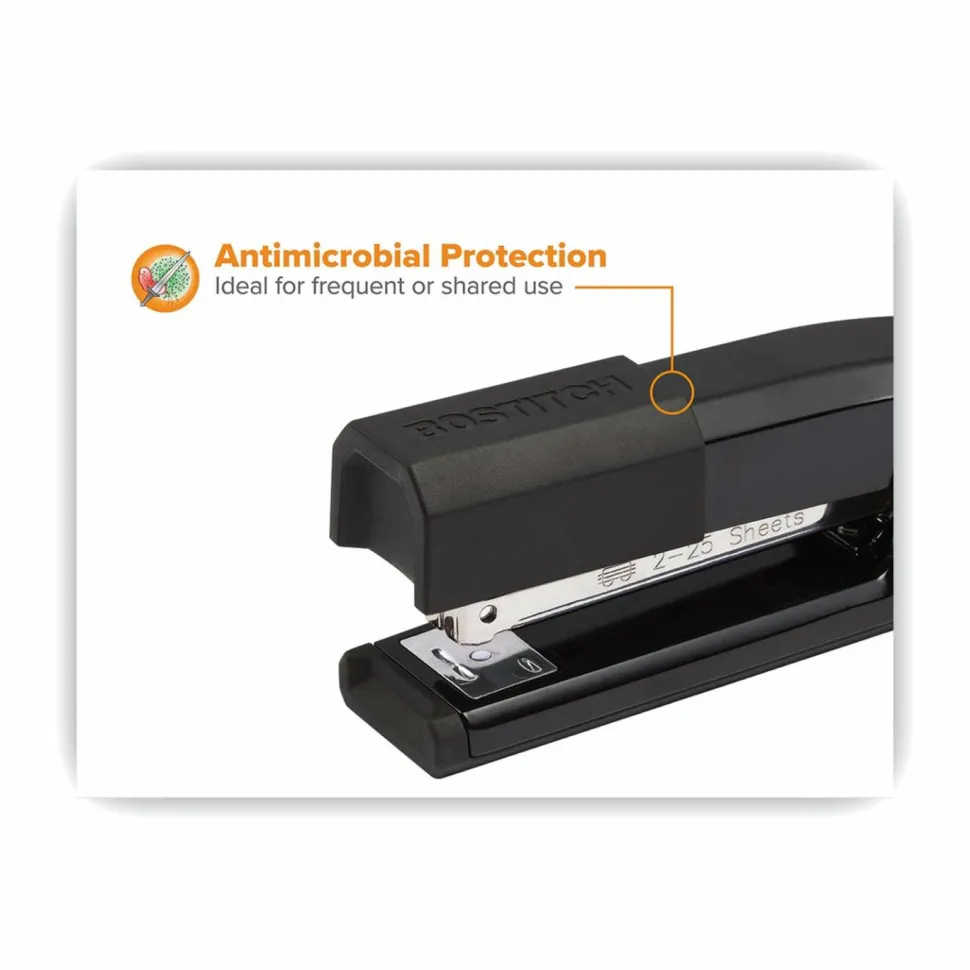 Stanley-Bostitch EpicEpic Stapler With Antimicrobial Protection, Black