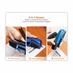 Stanley Bostitch Epic Executive Desktop Business Pro Stapler, Blue