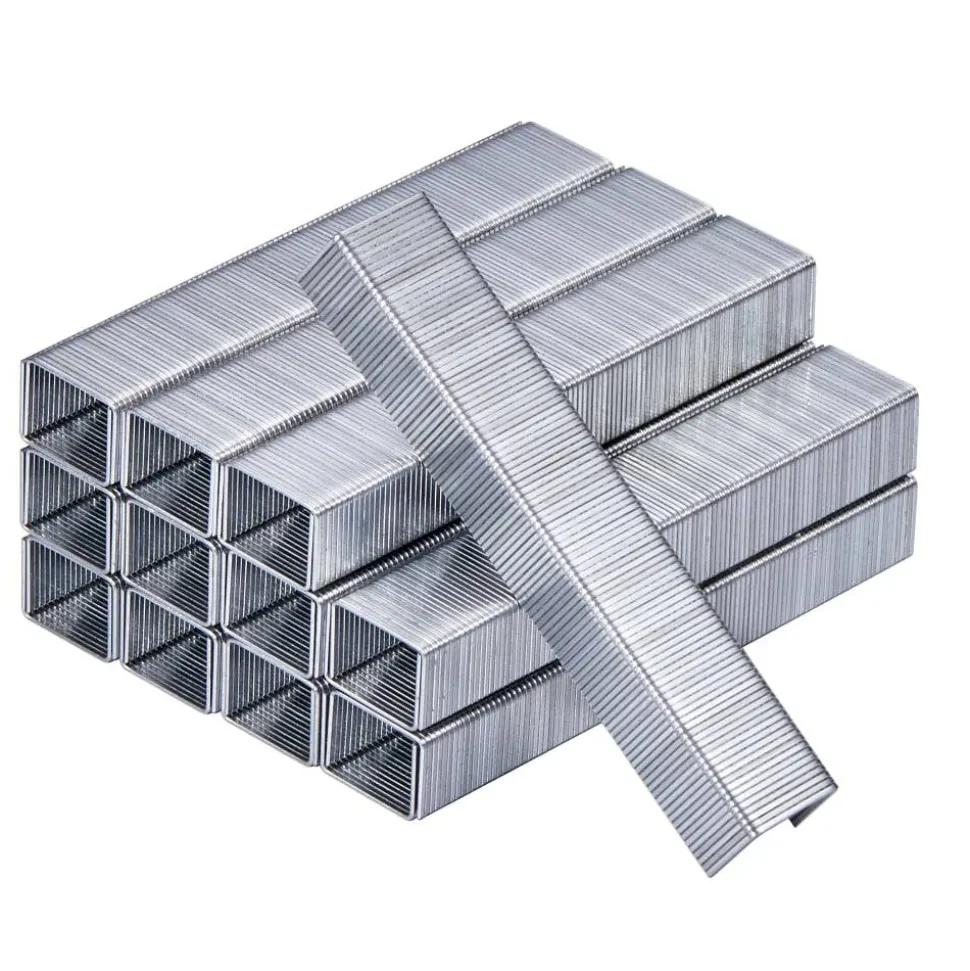 Stanley-Bostitch Heavy-Duty Chisel Point Staples, 3/8", Box Of 5,000 Staples