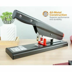 Stanley Bostitch 130-Sheet Heavy-Duty Stapler With Antimicrobial Protection, Black