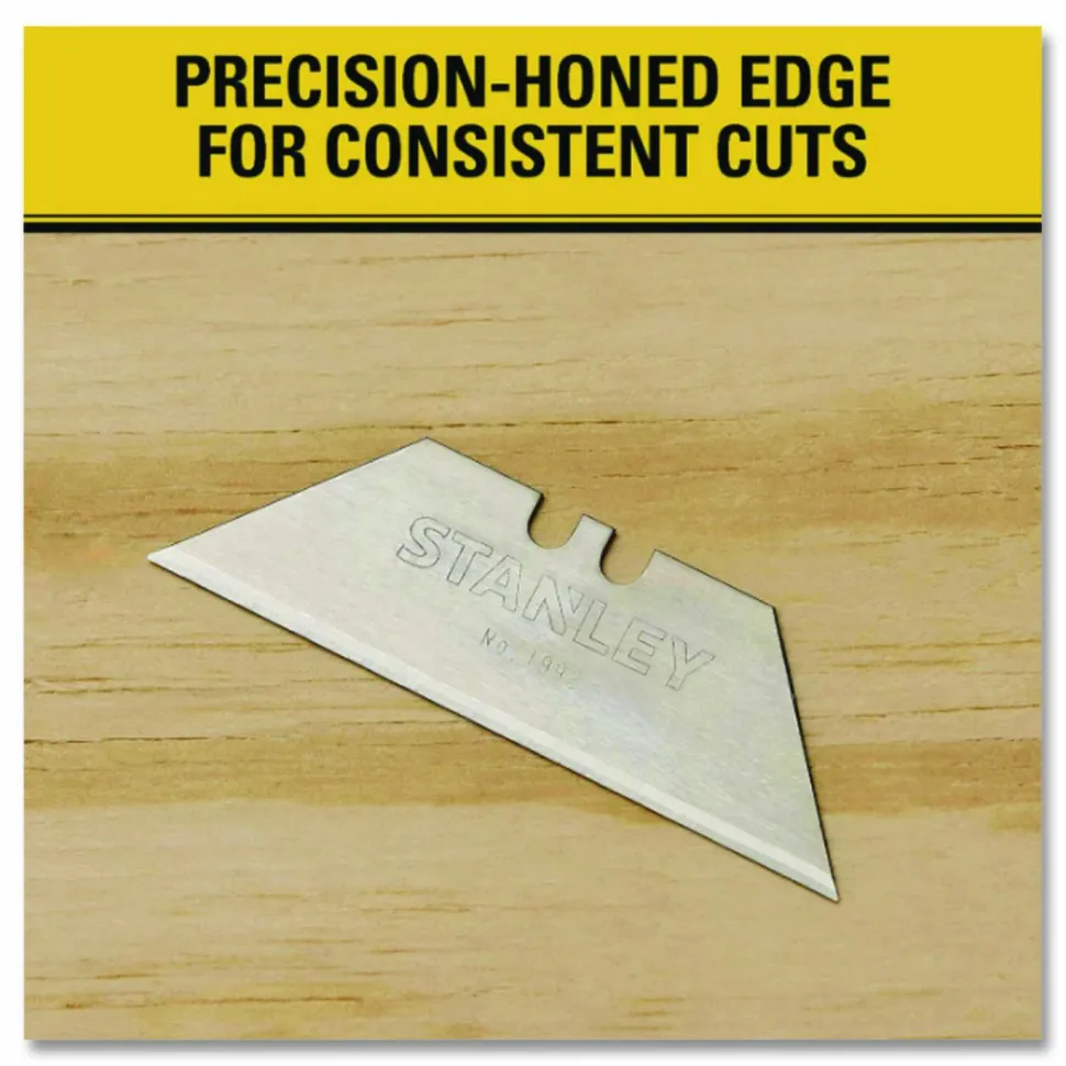 Stanley Replacement Heavy-Duty Utility Knife Blades, Pack Of 5
