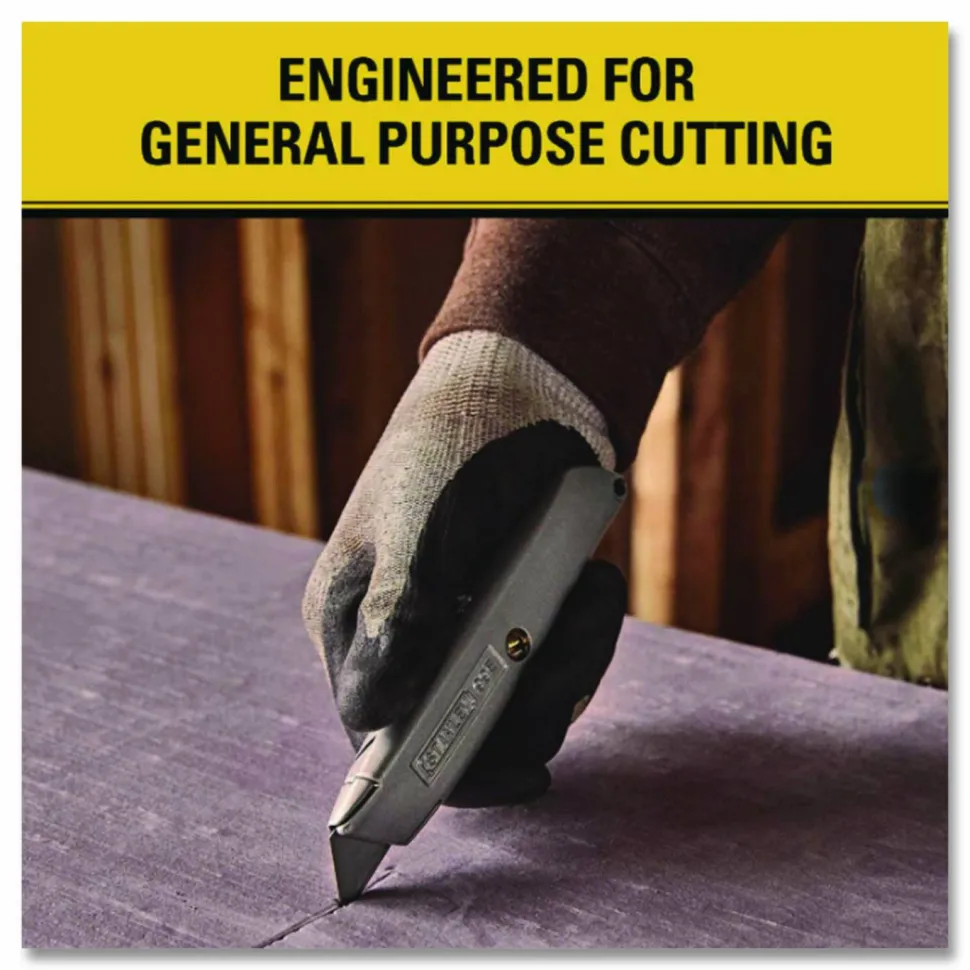 Stanley Replacement Heavy-Duty Utility Knife Blades, Pack Of 5