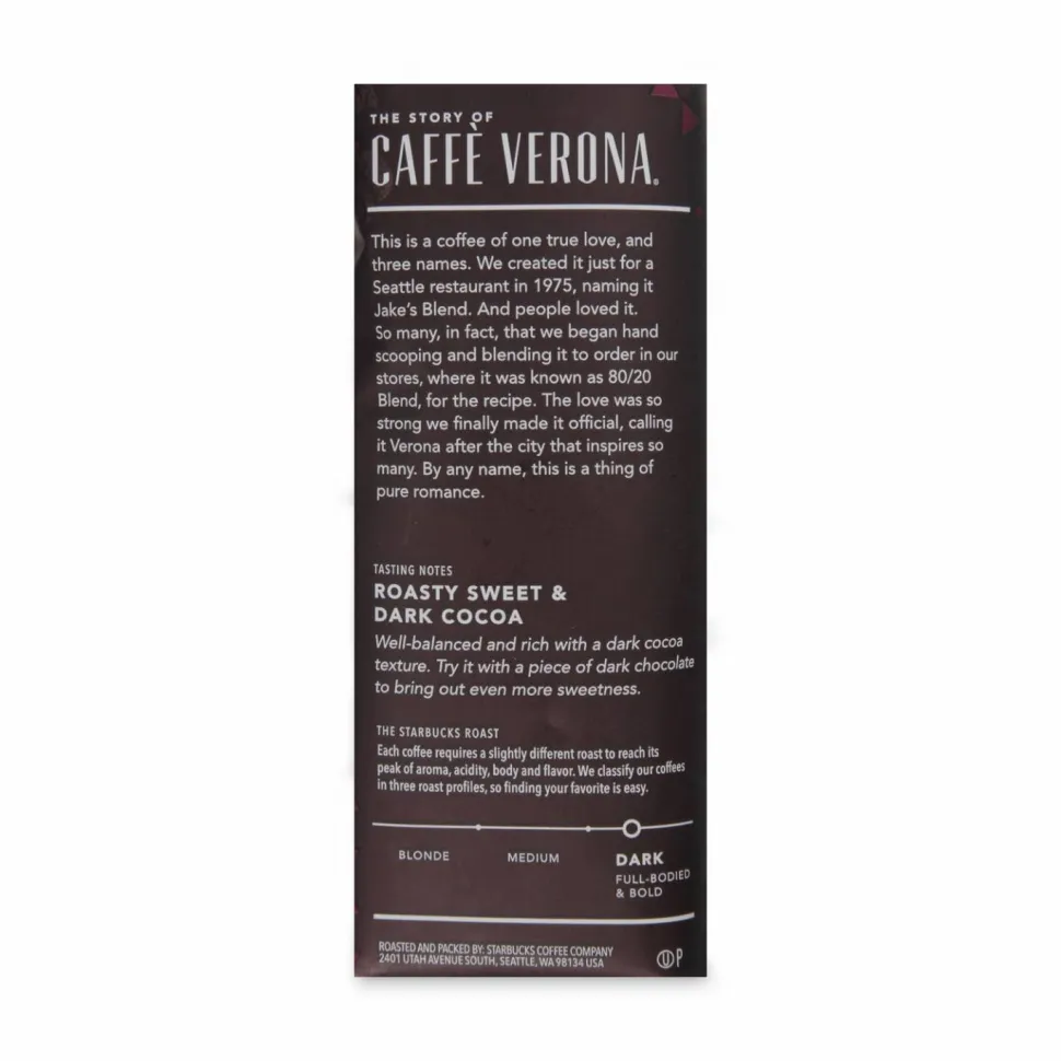 Starbucks Caffe Verona Dark Ground Coffee Pouch