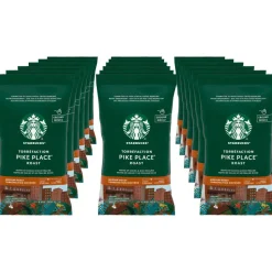 Starbucks Ground Coffee Packets, Pike Place, Medium Roast, 2.5 oz, 18 Packets
