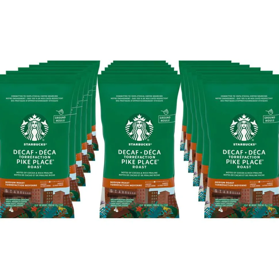 Starbucks Pike Place Decaf Coffee Packets