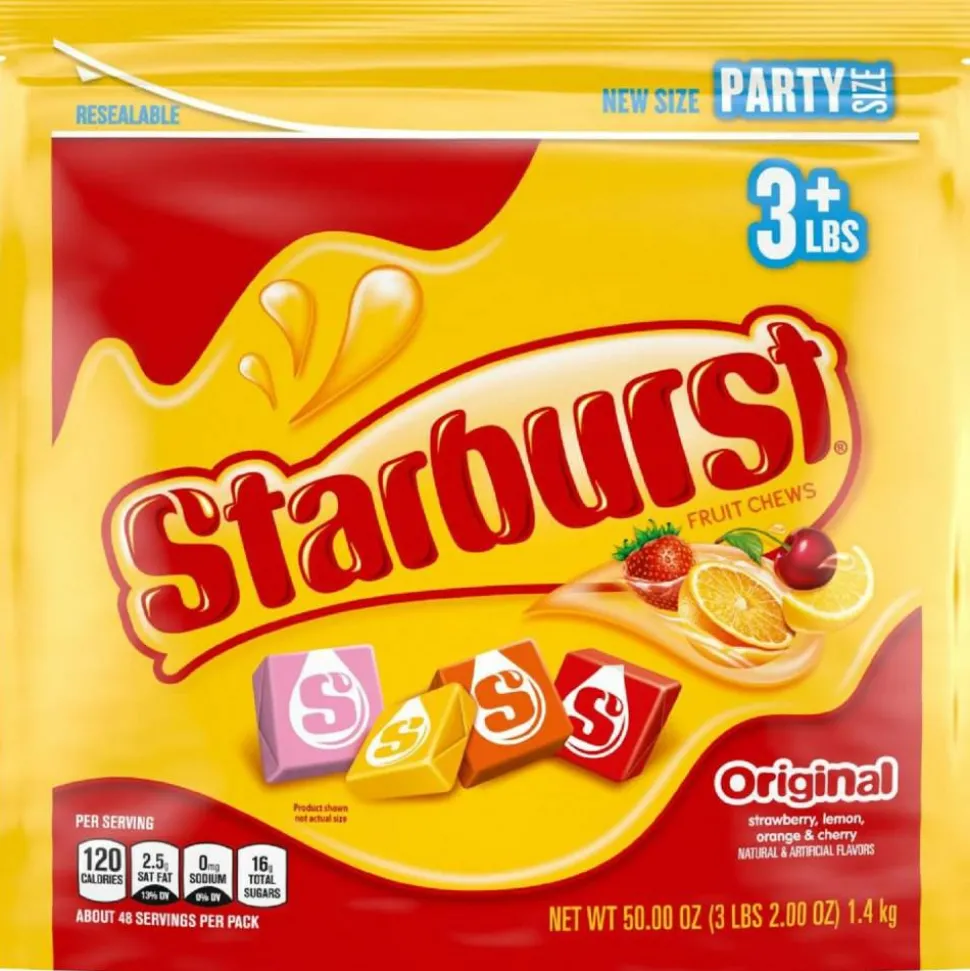 Starburst Original Fruit Chews, 50 Oz, Assorted Flavors