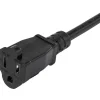 StarTech 3ft (1m) Piggyback Power Extension Cord, NEMA 5-15P to 2x NEMA 5-15R Cable, 16 AWG, 125V/15A, Outlet Saver Cord, UL Certified