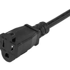 StarTech 3ft (1m) Piggyback Power Extension Cord, NEMA 5-15P to 2x NEMA 5-15R Cable, 16 AWG, 125V/15A, Outlet Saver Cord, UL Certified