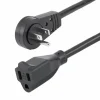 StarTech 6ft Power Extension Cord, Rotating Flat Plug Extension Cord, NEMA 5-15P to NEMA 5-15R Cable, 16 AWG, 125V/13A, UL Certified