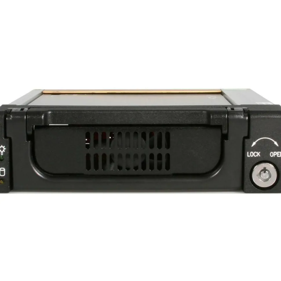 StarTech Aluminum Black SATA Hard Drive Drawer - Storage mobile rack - black