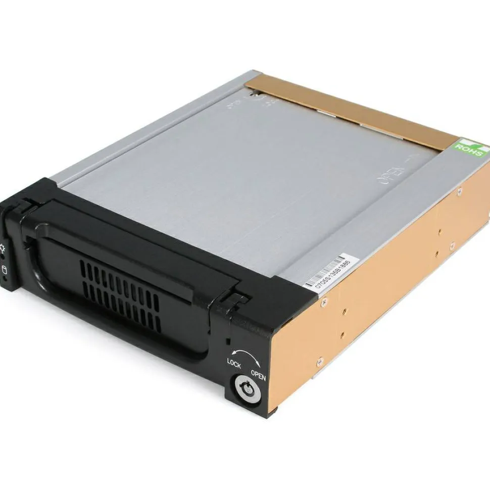 StarTech Aluminum Black SATA Hard Drive Drawer - Storage mobile rack - black