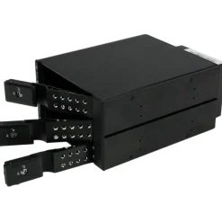StarTech 3 Bay Aluminum Trayless Hot Swap Mobile Rack Backplane for 3.5in SAS II/SATA III - 6 Gbps HDD