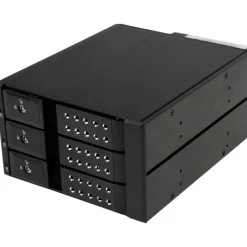 StarTech 3 Bay Aluminum Trayless Hot Swap Mobile Rack Backplane for 3.5in SAS II/SATA III - 6 Gbps HDD