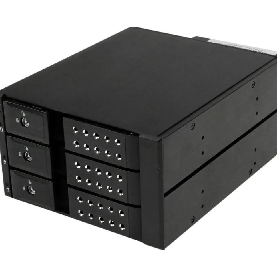 StarTech 3 Bay Aluminum Trayless Hot Swap Mobile Rack Backplane for 3.5in SAS II/SATA III - 6 Gbps HDD