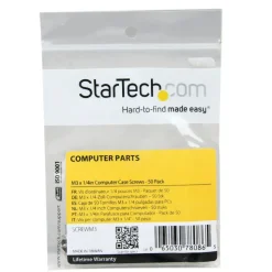 StarTech.com Computer Screws M3x 1/4in Long Standoff - 50 Pack - Computer Assembly Screw - 0.20" - Pan, Hex - SCREWM3