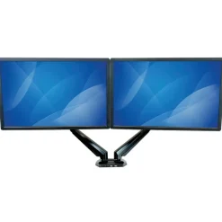 StarTech.com Dual Monitor Arm - USB Hub and Audio Ports in Base - Monitors up to 32" - VESA Monitor Stand Desk Mount
